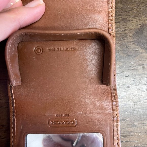 Coach Brown and Tan Contact Lens Travel Case - Picture 6 of 9